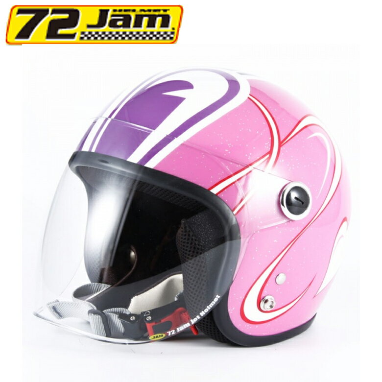 レディースバイクヘルメットジェット72JAM(ナナニージャム)SP TADAO レディース SPL-01ピンク 子ども/女性用 全排気量対応 取寄品