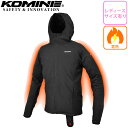 【5日前後で発送】【在庫有】レディースバイク電熱インナージャケットKOMINE(コミネ)WPエレクトリックインナーパーカ EK-312 防寒 女性用 秋冬用取寄...