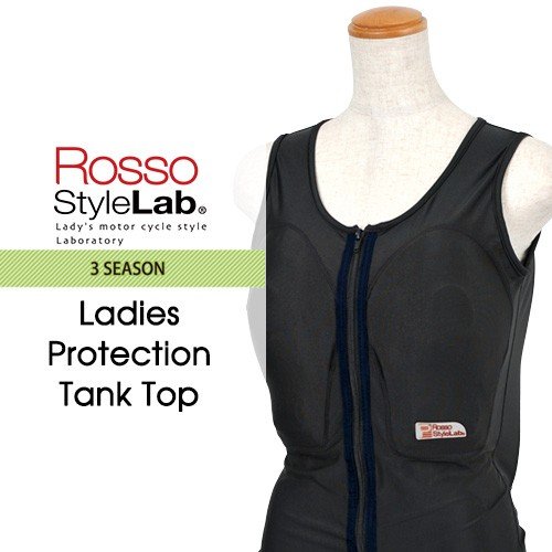 【5日前後で発送】バイク プロテクター 胸部 RossoStyleLab レディースプロテクションタンクトップ ROPRO-03 女性用 レディース バイク プロテクター 胸部 ジャケット インナー タンクトップ おしゃれ ロッソスタイルラボ