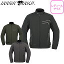 【5日前後で発送】レディースバイクジャケットROUGH&ROAD(ラフ&ロード)エアスルーソフトシェルストレッチライディングZIPジャケット RR7250 3カ...