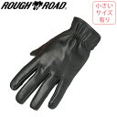 バイク用品グローブROUGH&ROAD(ラフ&ロード)クールマックス レザーグローブ RR8518シンプル スマホ対応 通年取寄品