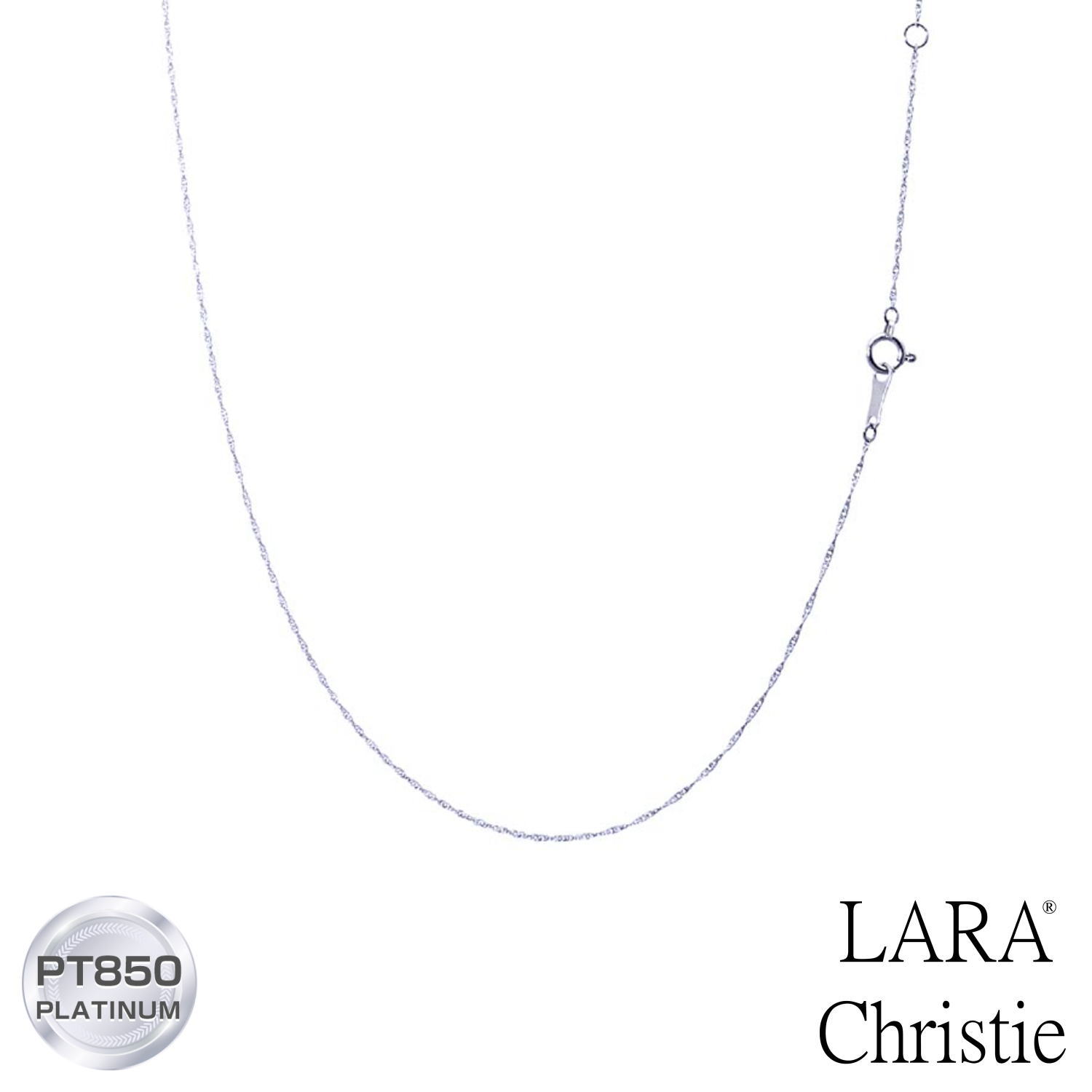 ネックレス チェーン スクリュー レディース プラチナ PT850 ゴールド K18YG ララクリスティー LARA Christie プラチナム コレクション lc70-0003