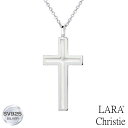 ララクリスティー ララクリスティー ネックレス レディース ペンダント レールクロス WHITE Label p3190-w LARA Christie