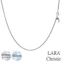 ララクリスティー ネックレスチェーン ロールチェーン 幅 約 1.9mm pt850 プラチナ スライドアジャスターチェーン 全長50cm 重量 約 6.84g...