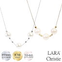 ララクリスティー ネックレス レディース あこや本真珠 PT K18 ゴールド パールネックレス パールコレクション lp103-0008 LARA Christie レディース プレゼント