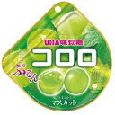 果実そのものを食べているような新食感グミ【原材料】果糖ぶどう糖液糖（国内製造）、砂糖、水飴、濃縮果汁（マスカット、りんご）、コラーゲン、植物油脂／グリセリン、酸味料、ゲル化剤（増粘多糖類）、リン酸水素二カリウム、香料、クエン酸カリウム、着色料（カロチノイド、クチナシ）、光沢剤、セルロース、安定剤（CMC）、乳酸カルシウム、（一部に牛肉・りんご・ゼラチンを含む）【内容量】48g【賞味期限】別途商品ラベルに記載【保存方法】直射日光および高温多湿の場所を避けて保存【製造者】ユーハ味覚糖合計税込￥3,980以上購入で送料無料！