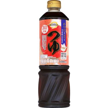 イオン ベストプライス かつおと昆布でうまみをきかせたつゆ【3倍濃縮】 1000ml トップバリュ