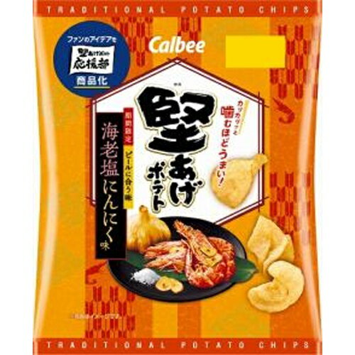 カルビー 堅あげポテト 海老塩にんにく味60g×12のサムネイル