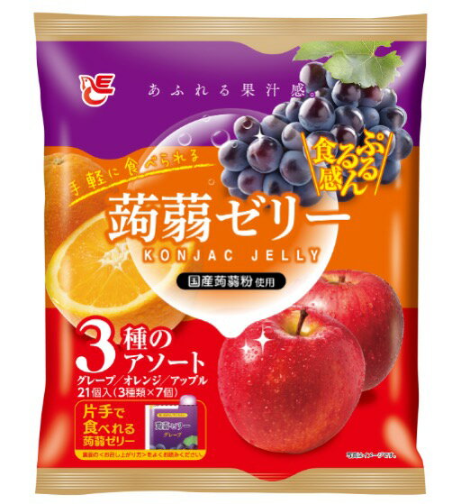 エース　蒟蒻ゼリー　グレープ・オレンジ・アップル×12