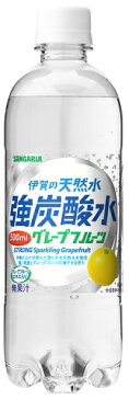 日本サンガリアベバレッジサンガリア　伊賀の天然水　強炭酸水GF500ml 【軽】 ×24