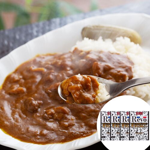 大阪 「洋食Revo」 和牛すじカレー(レトルト・4箱)×1
