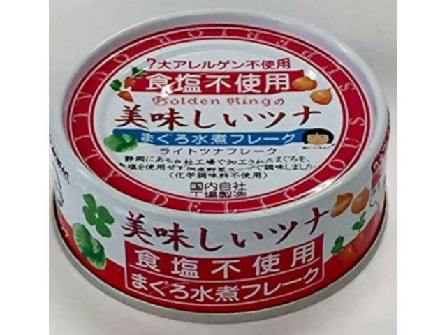 伊藤食品 美味しいツナ まぐろ水煮フレーク 食塩不使用 70gx4個 x12