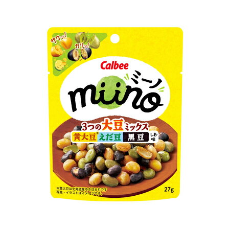 カルビー　miino　3つの大豆ミックス27g×12