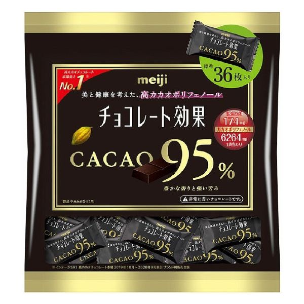 明治　チョコ効果カカオ95％大袋 180g×12