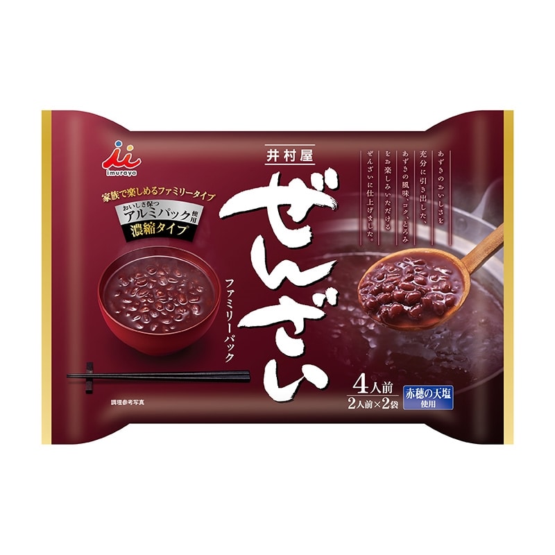 井村屋 ぜんざい ファミリーパック 400gx12