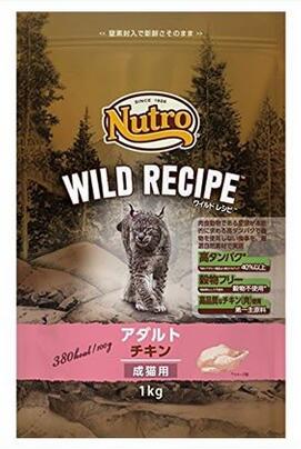 ニュートロ　キャット　ワイルド レシピ　アダルト　チキン　成猫用　1kg×10