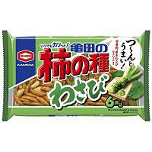 亀田製菓 柿の種わさび 6袋詰164g ×12