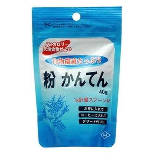 厳選した海藻より抽出された粉末寒天です。食物繊維たっぷりの食品で、ヘルシーメニューが気軽でカンタンに作れます。合計税込￥3,980以上購入で送料無料！