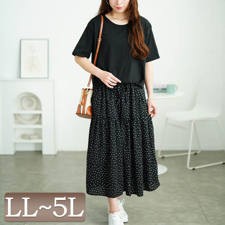 大きいサイズレディースワンピースド...