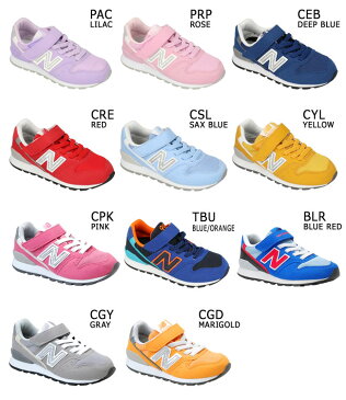 【26H限定5%OFFクーポン】 NewBalance ニューバランス YV996 キッズ スニーカー パープル ブルーレッド イエロー ネイビー グレー ピンク ベルクロ マジックテープ 男の子 女の子 子供靴 シューズ (2002)