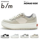 【期間限定クーポンあり】ムーンスター BM ノマドライド スニーカー レディース 厚底 2E 歩きやすい 疲れない 滑らない おしゃれ かわいい ローカット ビーエム B/Mノマドライド 白 シューズ 靴 【2404L】