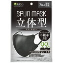 SPUN MASK 立体型 ブラック 7枚入