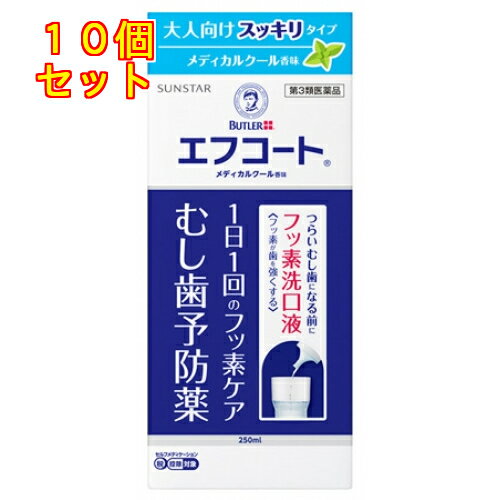 【第3類医薬品】エフコート　メディカルクール香味　250ml【セルフメディケーション税制対象】×10個