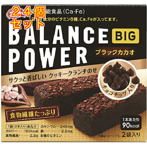 バランスパワー　ビッグ　ブラックカカオ味　2袋入り×24個