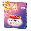 花王 めぐりズム 蒸気でホットアイマスク ローズの香り 5枚入×24個(4)