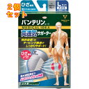 バンテリンコーワ 高通気サポーター ひざ専用 シルバーグレー Lサイズ 大きめ 1枚×2個