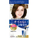【医薬部外品】サロンドプロ 無香料ヘアカラー 早染めクリーム 4K(栗色がかったライトブラウン)