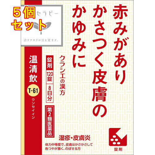 【第2類医薬品】漢方セラピー 温清飲エキス錠 120錠・8日分×5個