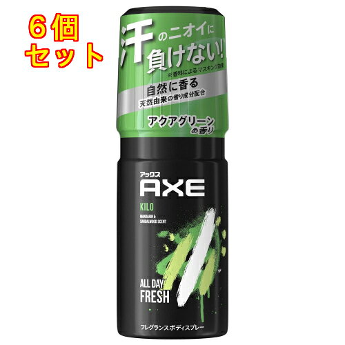 アックス　フレグランスボディスプレー　キロ　アクアグリーンの香り　60g×6個