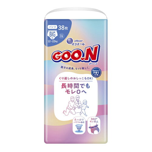 グーン　長時間でもモレ0　Bigサイズ　パンツ　38枚×3個