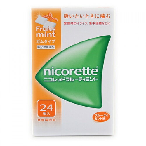 【第(2)類医薬品】ニコレットフルーティミント　24個【セルフメディケーション税制...