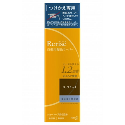 花王　リライズ　髪色サーバー　リ・ブラック　まとまり仕上げ　付替　190g※取り寄せ商品　返品不可