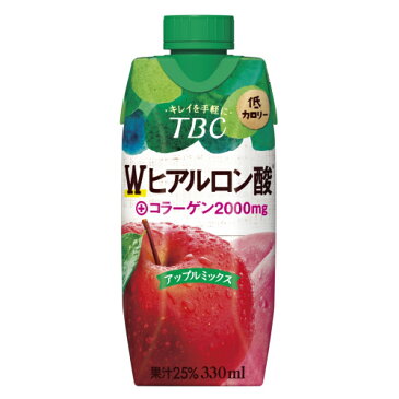 森永乳業　TBC　Wヒアルロン酸＋コラーゲン　アップル＆ピーチ　330ml×12個