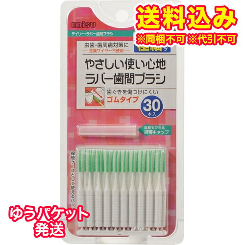 ゆうパケット）デイリー・ラバー歯間ブラシ　SSS-S　30本入