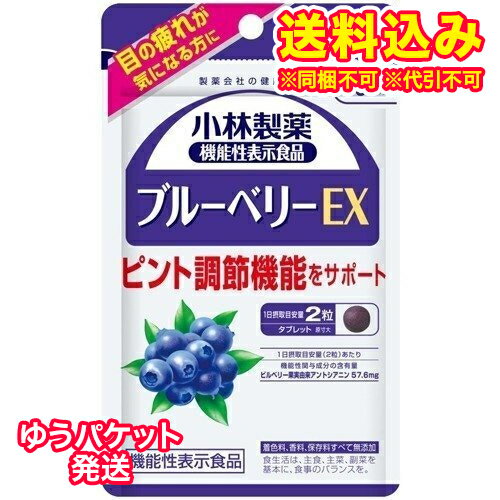 ※商品リニューアル等によりパッケージ及び容量は変更となる場合があります。ご了承ください。* お一人様1回のお買い物につき6 個限りとなります。製造元&nbsp;小林製薬（株）◆目の疲れが気になる方に◆製薬会社の健康品質◆ピント調節機能をサポート◆1日摂取目安量（2粒）あたり◆機能性関与成分の含有量◆ビルベリー果実由来アントシアニン 57.6mg◆着色料、香料、保存料すべて無添加 内容量 30日分(60粒) 成分・分量 麦芽糖（国内製造）、ビルベリー果実エキス／結晶セルロース、ビタミンB6、微粒酸化ケイ素、ステアリン酸カルシウム、シェラック、ビタミンB1、ビタミンB121日目安量（2粒）あたりエネルギー・・・2.6kcalたんぱく質・・・0.01g脂質・・・0.0019〜0.019g炭水化物・・・0.61g食塩相当量・・・0〜0.002gビタミンB1・・・1.0mgビタミンB6・・・8.23mgビタミンB12・・・60.0μg機能性関与成分ビルベリー果実由来アントシアニン・・・57.6mg 発売元、製造元、輸入元又は販売元、消費者相談窓口 小林製薬株式会社　大阪市中央区道修町4-4-10お問い合わせ　電話：0120-5884-02 原産国 日本 広告文責　株式会社レデイ薬局　089-909-3777薬剤師：池水　信也