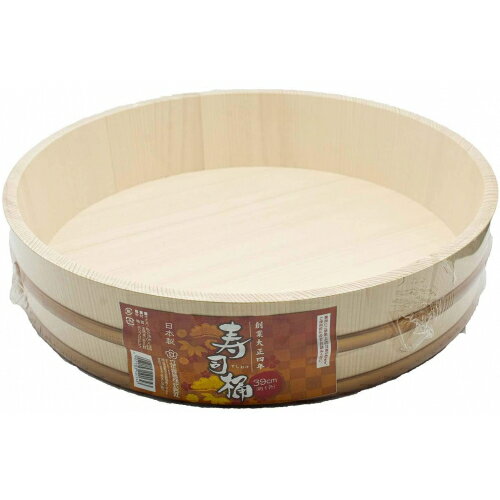 寿司桶　プラスチックタガ　飯台　日本製　約39cm※取り寄せ商品　返品不可