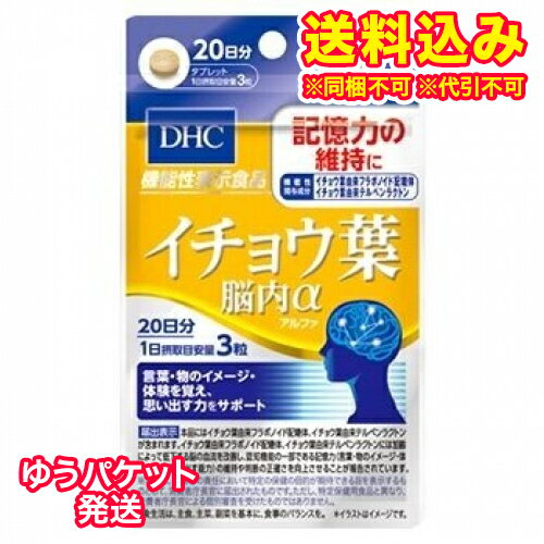 ゆうパケット）DHC　イチョウ葉脳内α　20日分　60粒※取り寄せ商品　返品不可