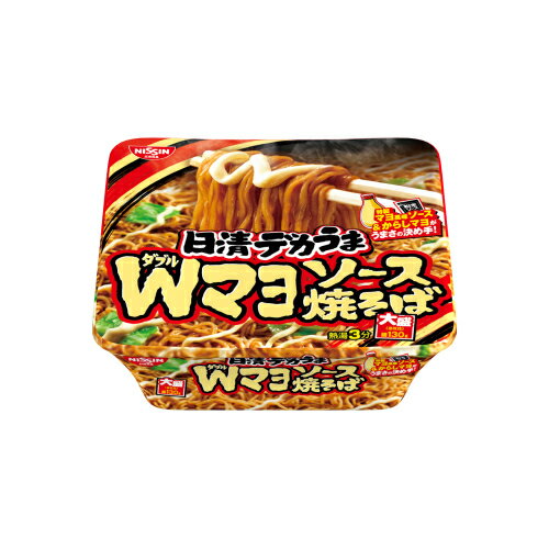 日清 デカうま Wマヨソース焼そば 153g×12個 日清 デカうま Wマヨソース焼そば 153g×12個