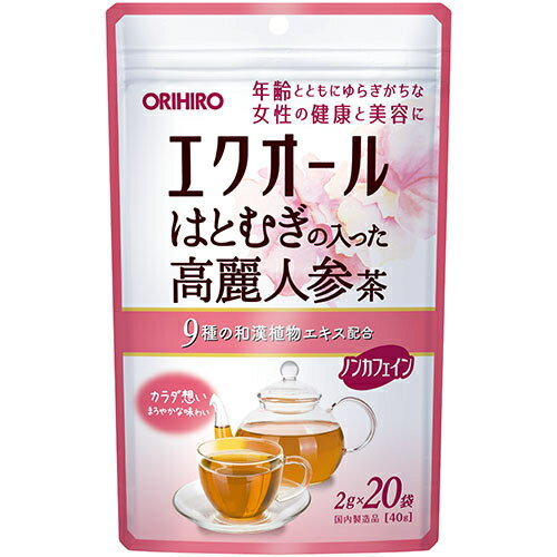 オリヒロ　エクオール　はとむぎの入った高麗人参茶（20g×20袋） 1