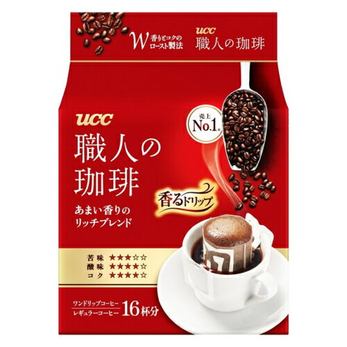 UCC　職人の珈琲　ワンドリップコーヒー　甘い香りのリッチブレンド　16杯分×6個