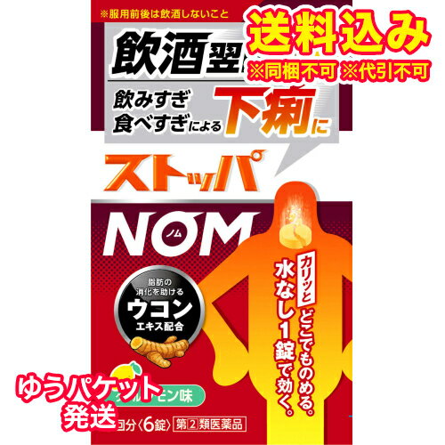 ゆうパケット）【第(2)類医薬品】ストッパNOM　6錠【セルフメディケーション税制対象】