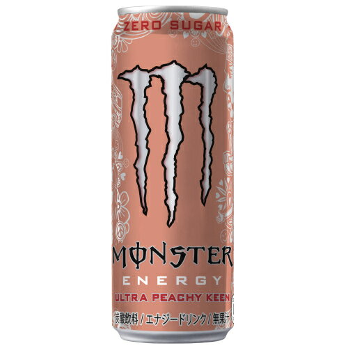 アサヒ飲料　MONSTER　モンスター　ウルトラピーチーキーン　ゼロシュガー　355ml×24個