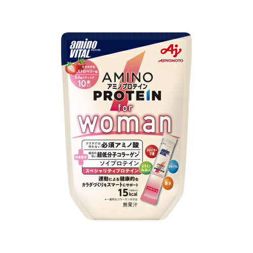 味の素　アミノバイタル　アミノプロテイン　for　Woman　ストロベリー味　10本入※取り寄せ商品　返品..