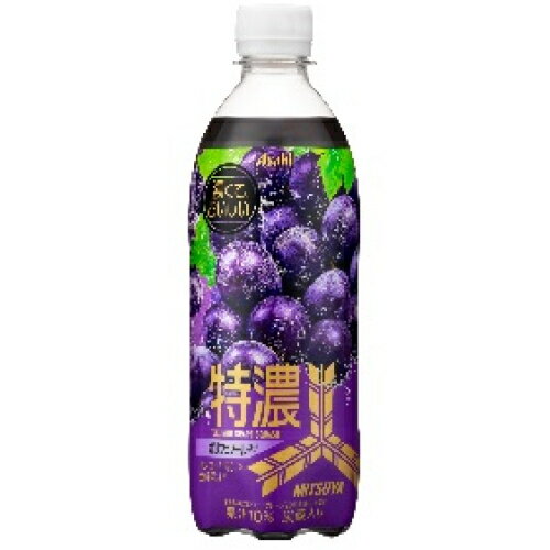 アサヒ飲料　三ツ矢　特濃　グレープスカッシュ　PET　500ml×24個