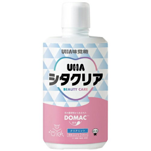 UHA味覚糖　UHAシタクリア液体はみがき　クリアミント　500ml