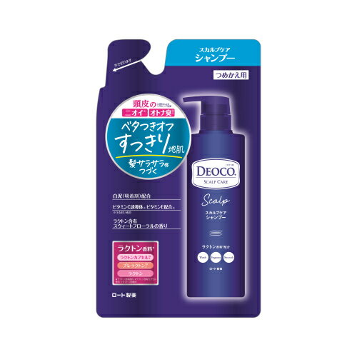 ロート製薬　デオコ　スカルプケアシャンプー　詰替用　370mL